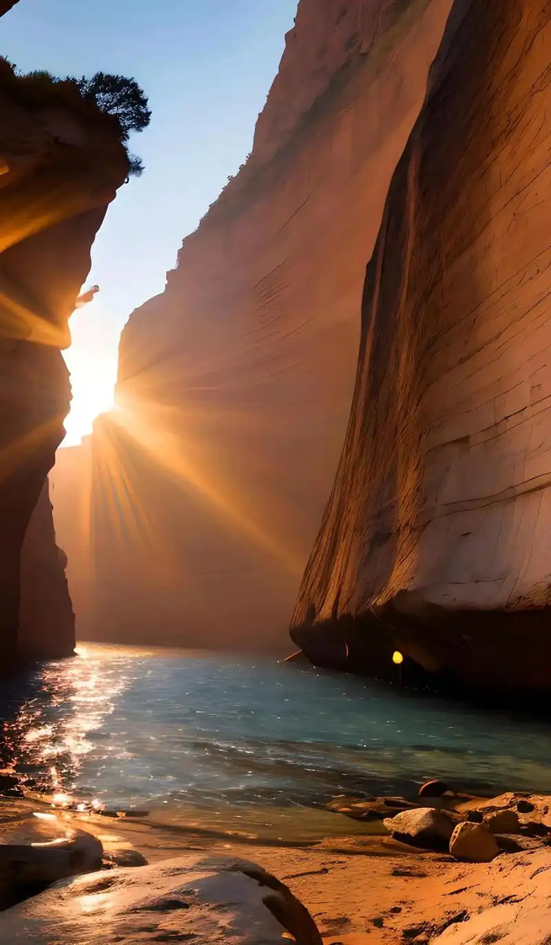 绝美的峡谷风光.#治愈系风景 #手机壁纸 #风景 #发现地球 - 抖音