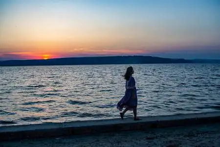 土耳其风景海上夕阳