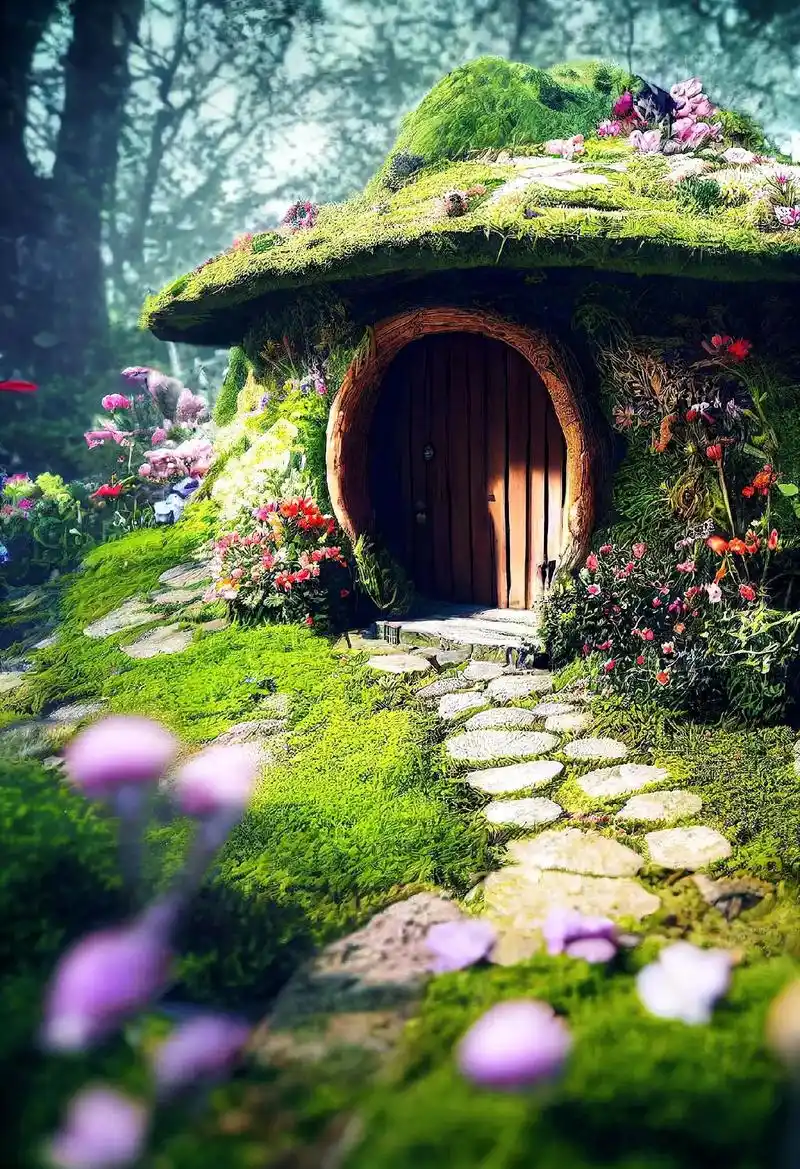 美美哒童话小屋#图文伙伴计划 #ai绘画 #火火壁纸 #童话 - 抖音