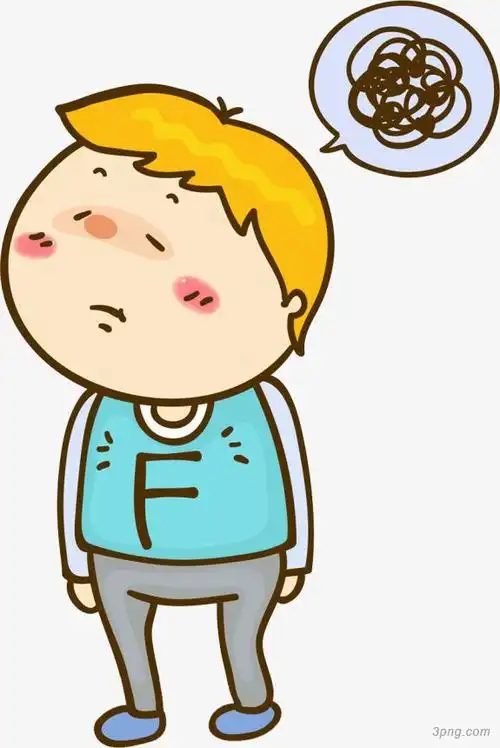 疑问男孩png素材透明免抠图片-装饰效果