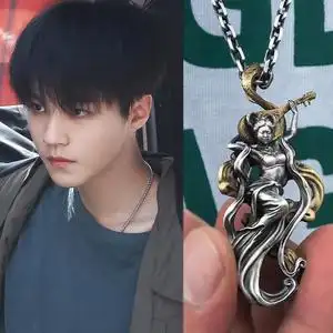 王俊凯同款项链钛钢链条项链男潮古巴男士嘻哈链子装饰女重生之门