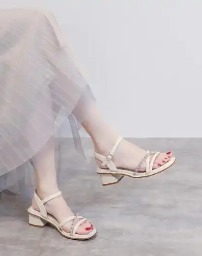 圆头绑带时尚凉鞋女鞋ck1-60580263