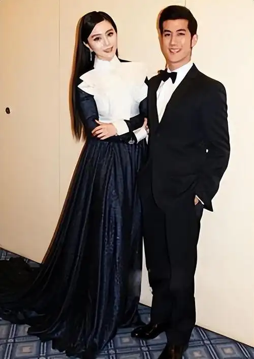 168的范冰冰只要穿上高跟鞋,就能跟他差不多高,甚至比他还高了.