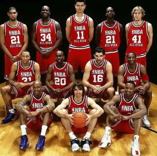 弗朗西斯晒2003年全明星西部阵容合照-nba新闻-nba录像网