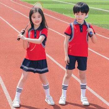 佳尔幼儿园园服夏装短袖学院风韩版儿童毕业服夏季班服套装小学生校服