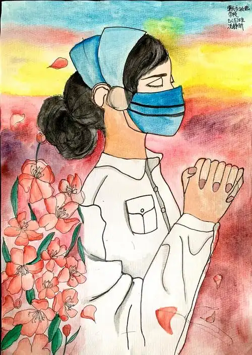 七5班冼静昕《白衣天使》