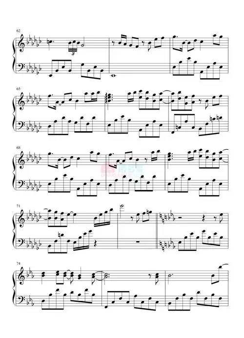 fir飞儿乐团你的微笑钢琴谱