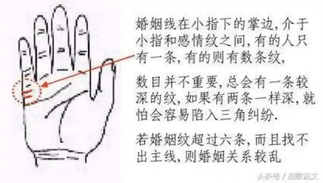 从手相看婚姻摊开双手看看婚姻线