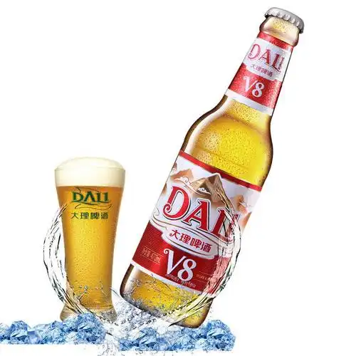 5折 大理v8啤酒 瓶装云南特产听装风花雪月大理v8罐装小麦啤酒整箱宓