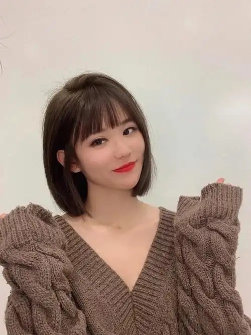(女生短发发型推荐)这款短发很适合圆脸小脸979797女生超a短发
