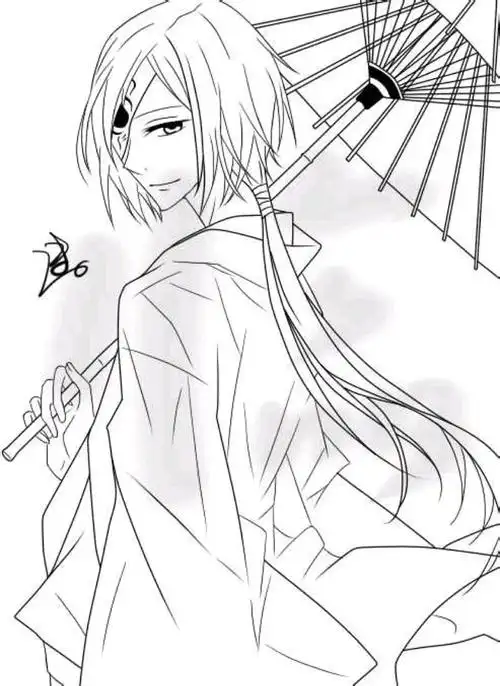 的场静司线稿 ————— @夏目友人帐 治愈系 二次元