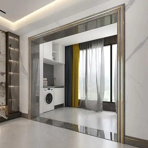 人造大理大理石石门套包瓷砖入户电梯铝合金门框腰线