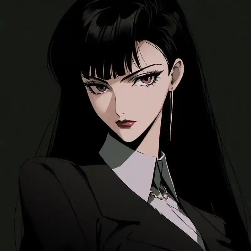暗黑系少女#御姐头像 #超a头像 #动漫少女 #二次元 #高 - 抖音