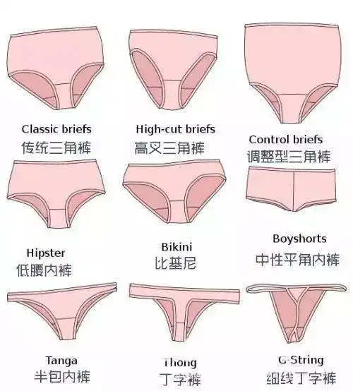 内裤的形状和款式有很多,内裤的种类所以真的需要认真了解,好好挑选