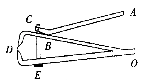 所使用的杠杆属于费力杠杆的是   d 核桃夹 撬 棒 羊角锤 食品夹 a c
