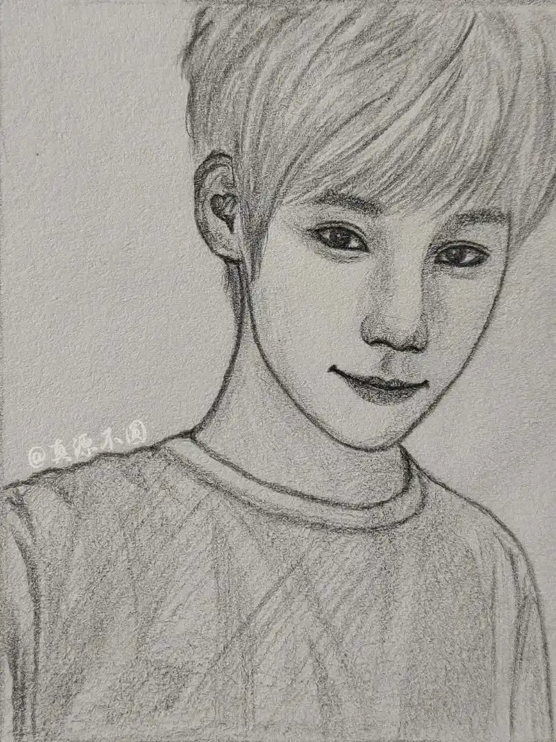 画个可爱宝宝#张真源 #手绘 #画画 @dou 小助手 - 抖音