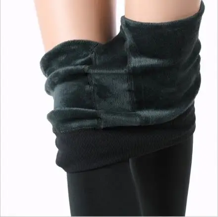 【请勿晒图 领券下单】黑色超厚珍珠绒踩脚裤1条