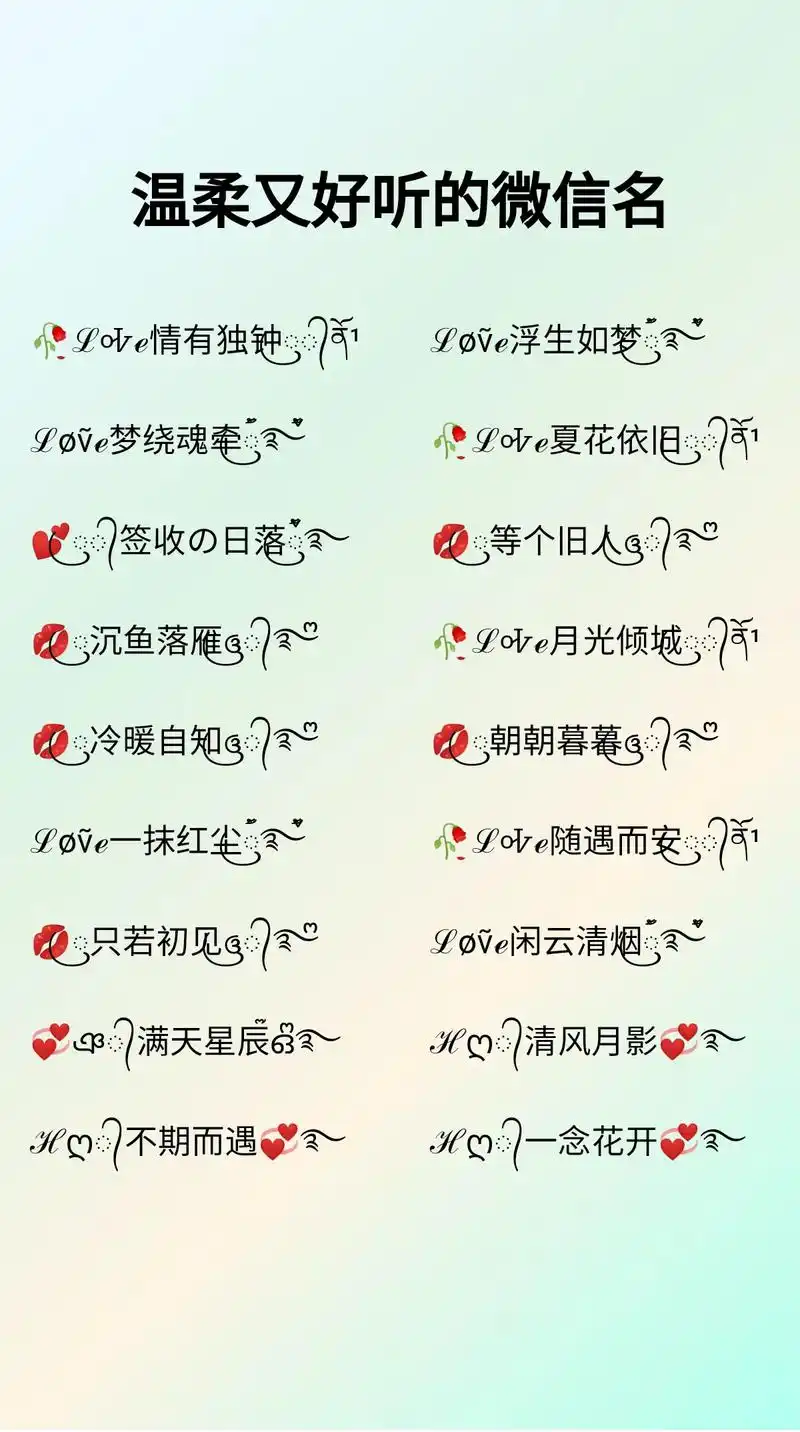 微信名字.听一万种声音但只成为自己,宝,温柔动听的微信名字, - 抖音