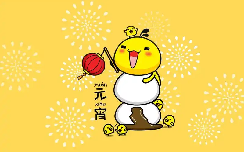 元宵节创意卡通桌面电脑壁纸