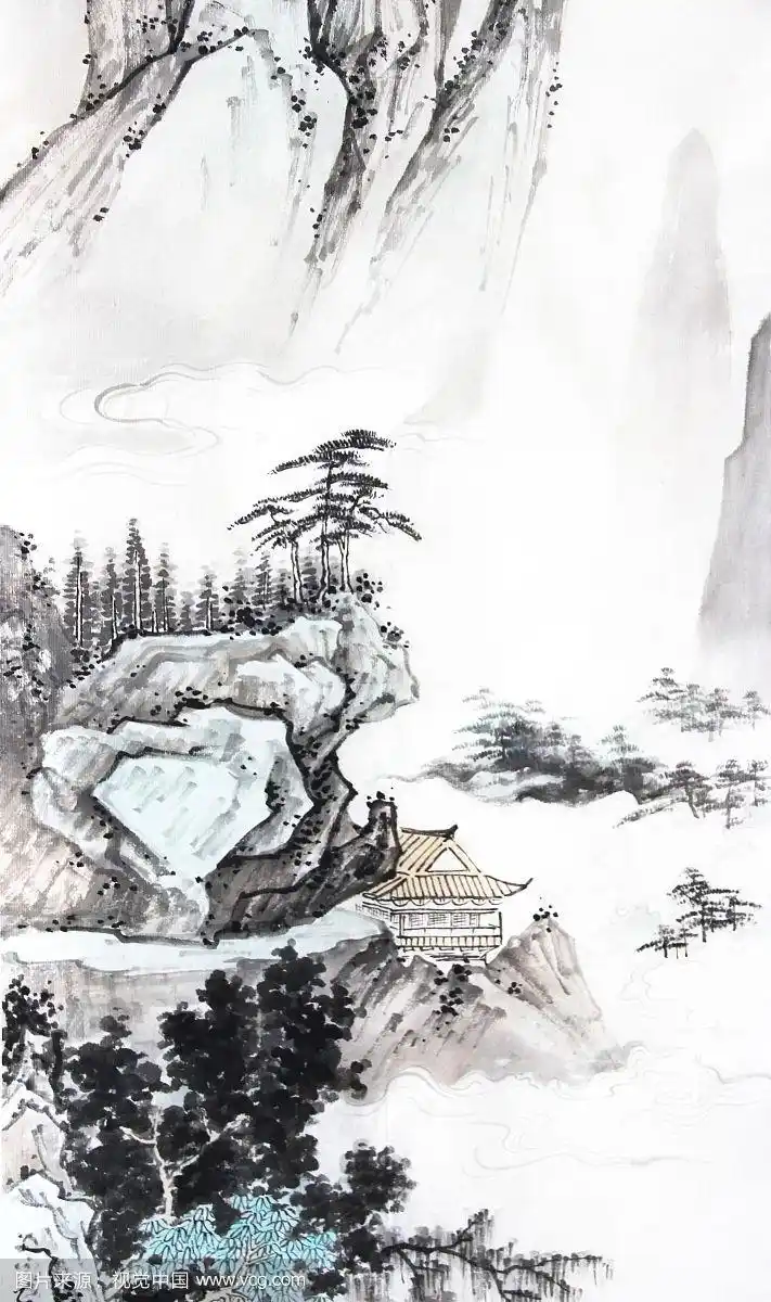 水墨山水风景画