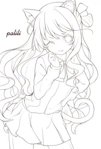 【黑白线稿】线稿临摹素材,路过风景,路过你,是我日常的欣喜