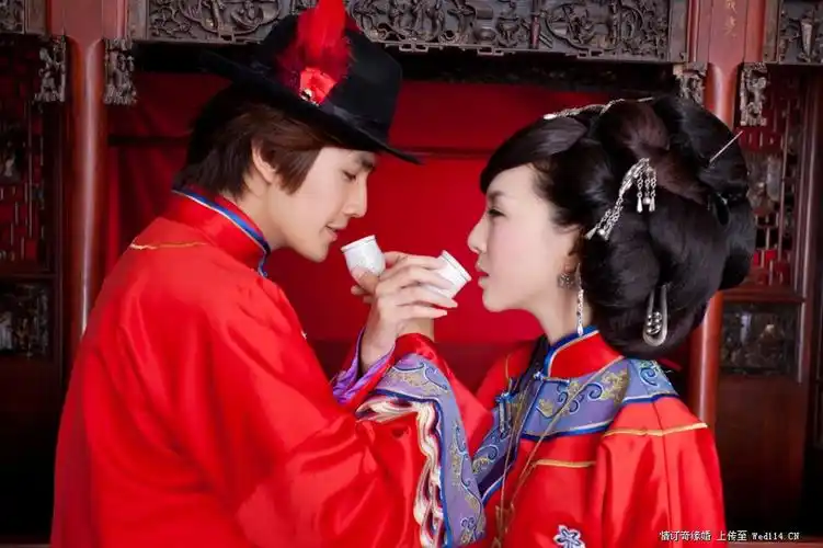 传统婚礼 红盖头 交杯酒【浪漫红妆】