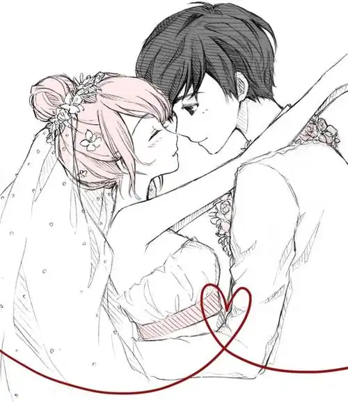 二次元的婚纱照,不一样的美丽感