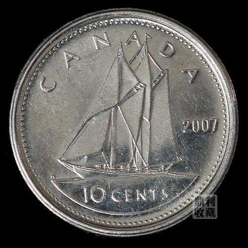 全新真币加拿大10分3种女王像随机发18.3mm美洲各国外币硬币钱币