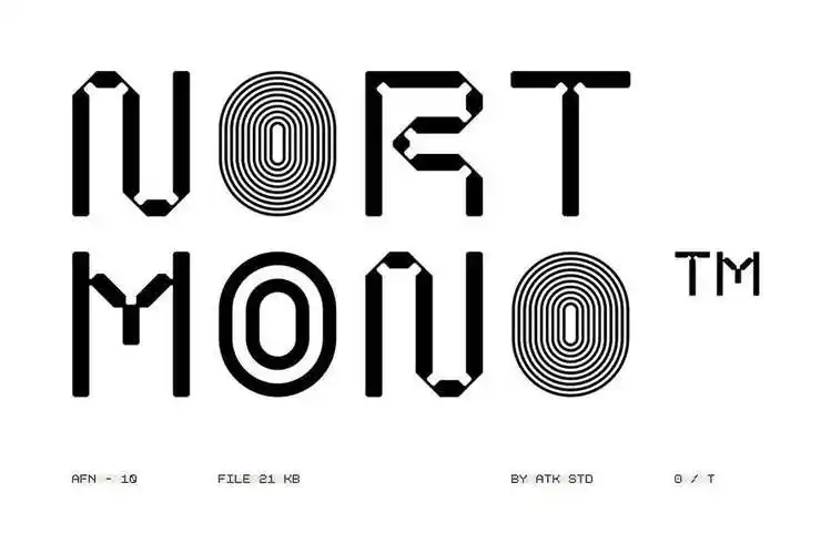 好看漂亮的现代英文创意字体集合包—atk