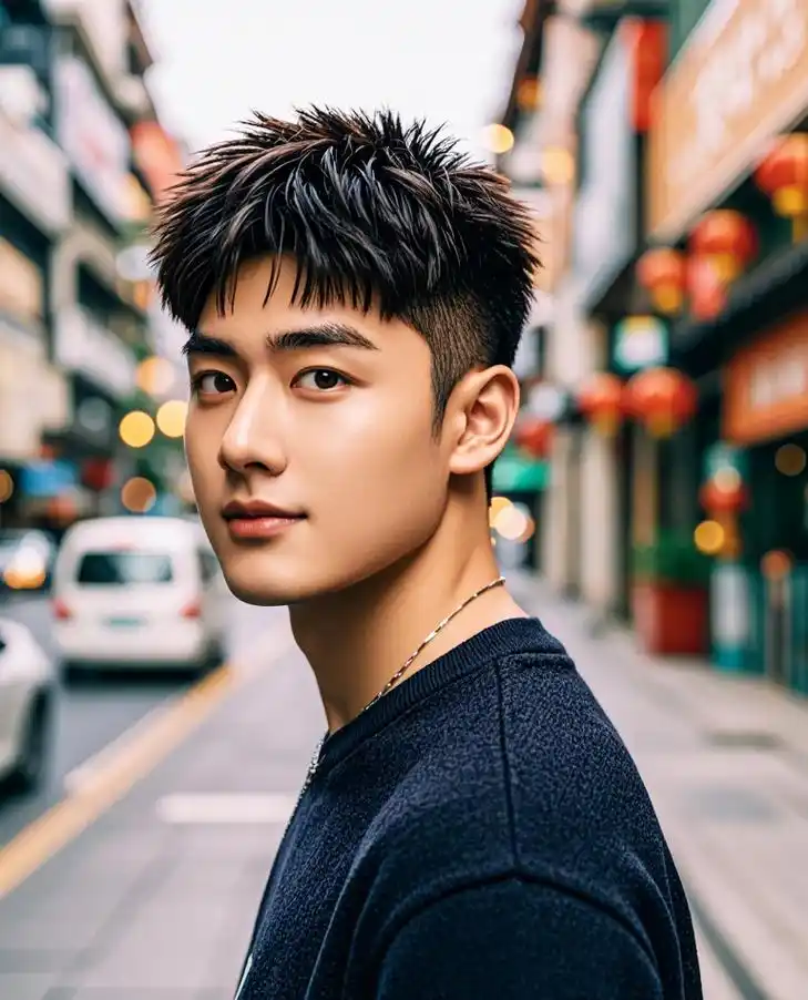 圆脸男士适合的5款发型!