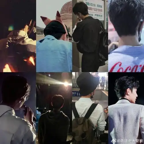 好喜欢你啊#肖战#背影合集.