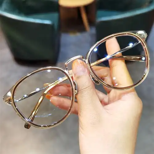 简丹克萝心超轻个性小圆框眼镜框男女复古板材近视防蓝光眼镜架潮