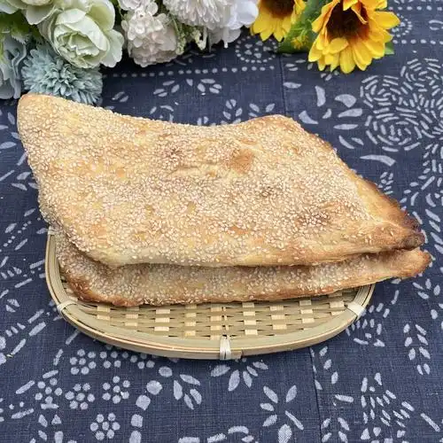 湖北天门土特产锅盔原味芝麻锅魁现做锅盔早点宽锅奎一份5个