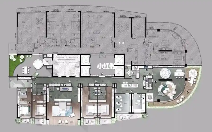 户型优化600平米大平层1.99一平米优化