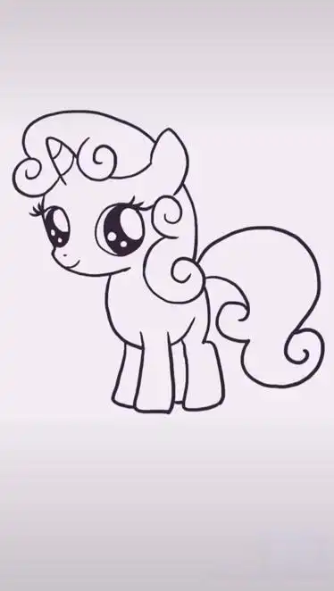 画可爱小马甜心宝宝