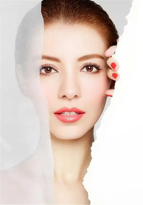 化妆品彩妆素材女模特脸部素材化妆品护肤品彩妆专题