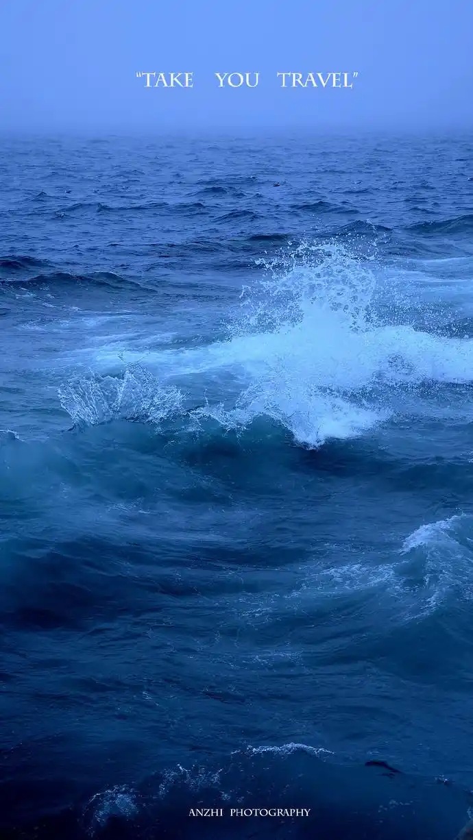 深蓝大海纯粹自然风景高清手机壁纸