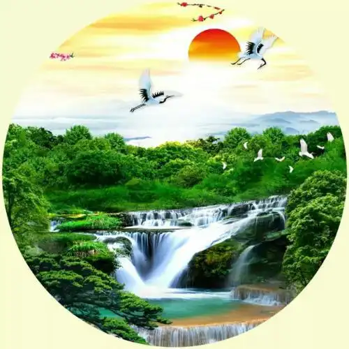 人间仙境美不胜收的景色无字高清微信头像