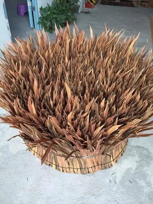 鹿凌青茅草屋塑料仿真茅草pe假稻草屋檐装饰仿毛草编