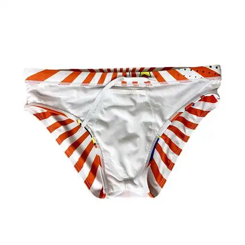 jessborn男式卡通低腰三角泳裤性感贴身游泳衣时尚潮流男士三角裤