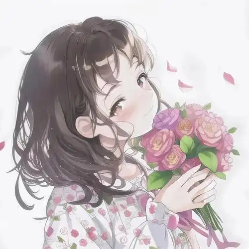 抱花花头像是如花一般绚烂的少女心,花仙女头像是如仙子般纯洁的少女