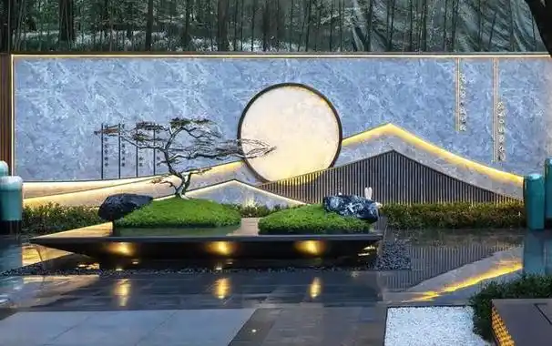 6款精巧绝伦的新中式别墅庭院景墙,使您的别墅生活更有质感-西江月