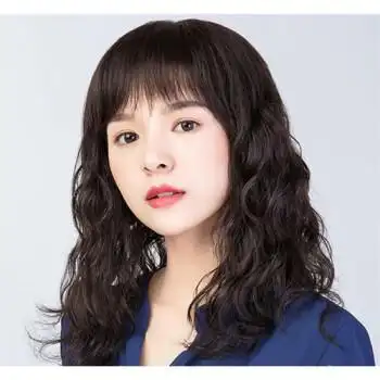 假发女长卷发蛋卷波浪卷发全中老年妈妈款时尚全头套 手工烫手织头皮
