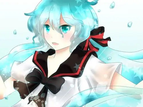 vocaloid,初音,初音未来,瓶初音,水,金鱼,acg,动漫vocaloid壁纸图片