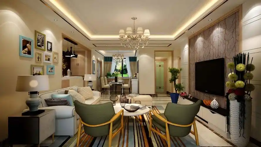 现代简约三居室125平米15万-东城逸家装修案例-济南房天下家居装修网