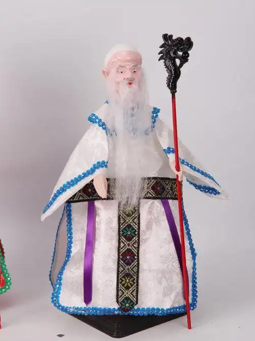 木偶掌中福禄寿三仙寿星福神禄仙台湾伴手礼品摆件