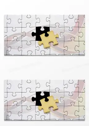 简约大气拼图合成背景