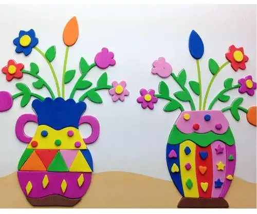 彩色海绵纸手工diy材料加厚大张幼儿园贴画泡沫纸墙贴剪纸批发