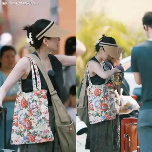 2024年帆布包"大火",江疏影娜扎等女明星8种背法轻便环保!