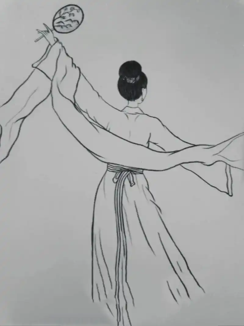 【no.151】古风人物背影画 不知天上宫阙,今夕是何年